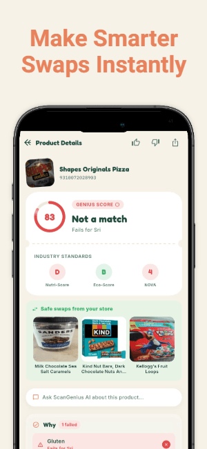 Food Scan Genius Multi-Household Profile Fail Attribution Screen