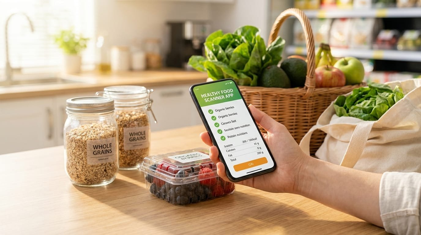 Healthy food scanner app