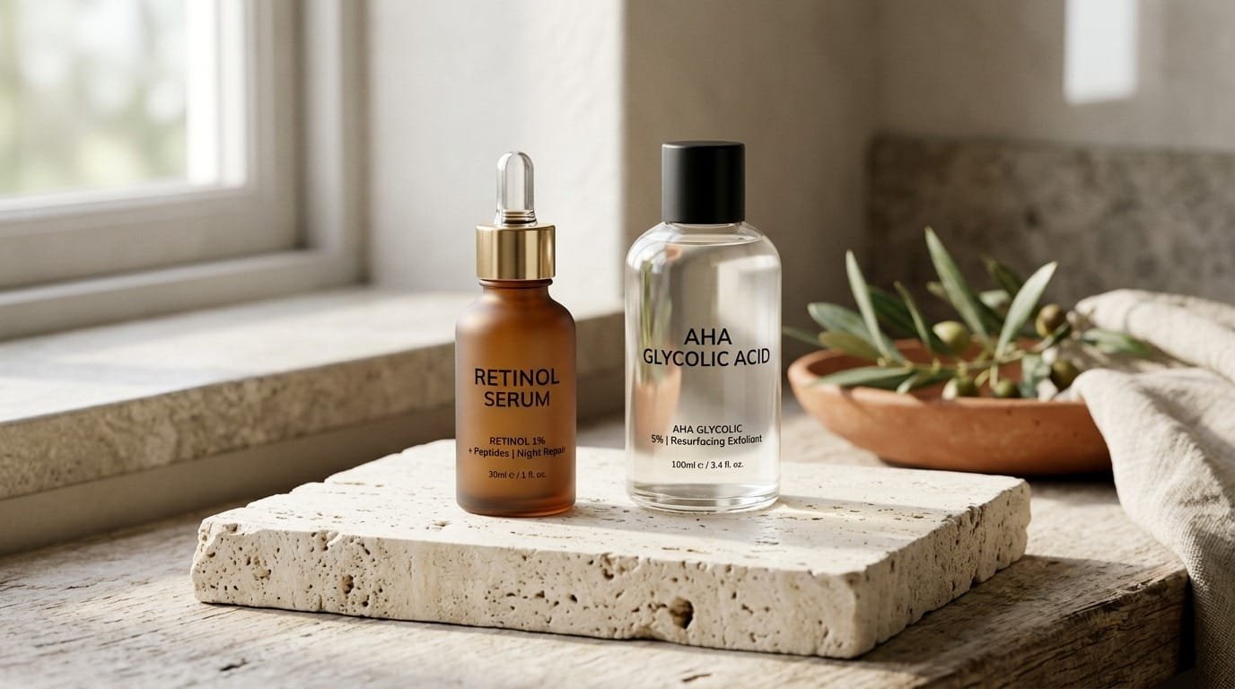 Can You Mix Retinol and AHA (Glycolic Acid)? Why It Overloads Your Skin Barrier & Safe Skin Cycling Guide