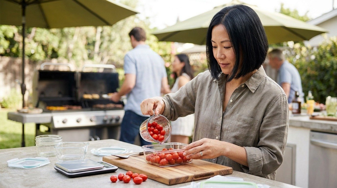 How many calories are in cherry tomatoes: per piece, per cup, and portion-size tips