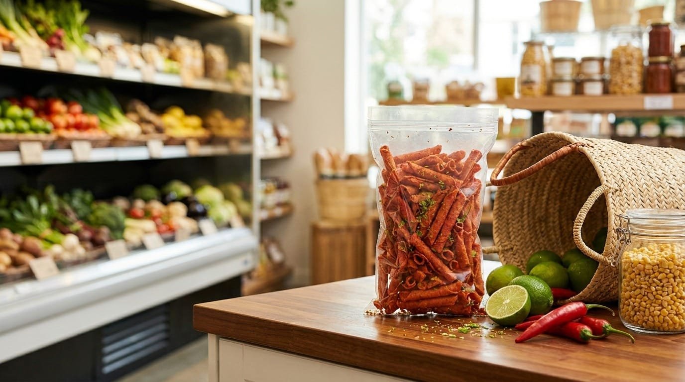 Chili & Lime Flavored Rolled Corn Tortilla Chips