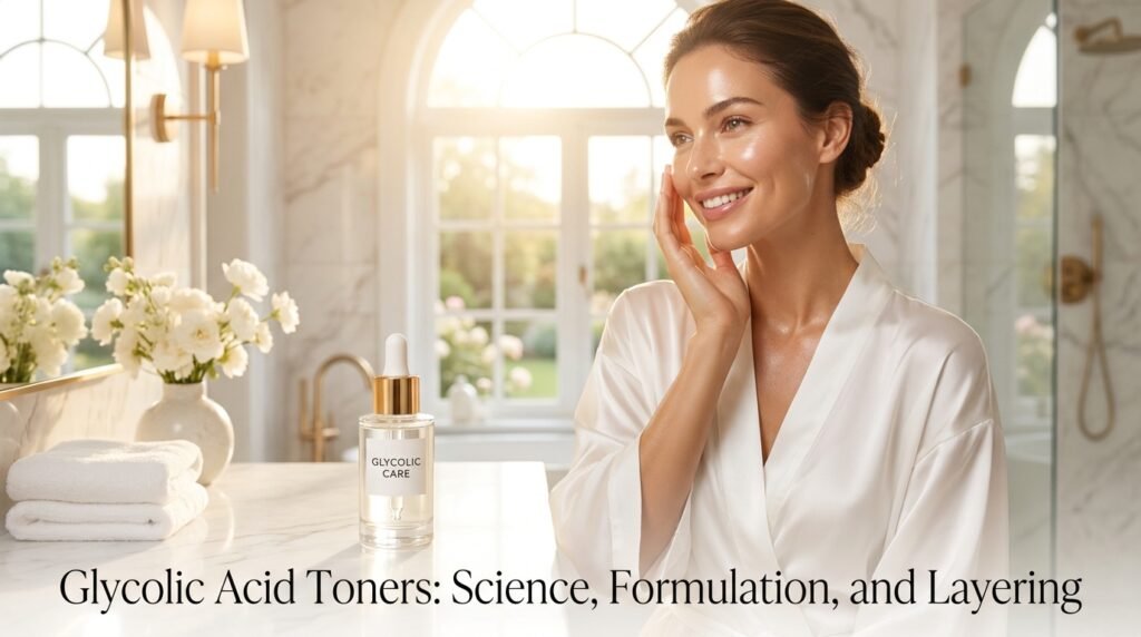 Glycolic Acid Toners: Science, Formulation, and Layering